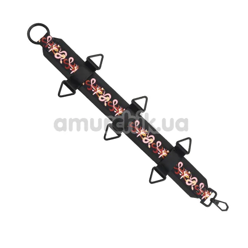 Бондажний набір Lockink The Flowering Serpent Leather Bondage Restraint Set 12PC, чорний
