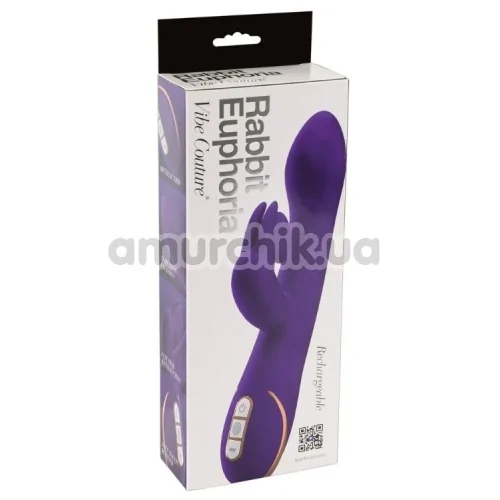 Вибратор Vibe Couture Rabbit Euphoria, фиолетовый