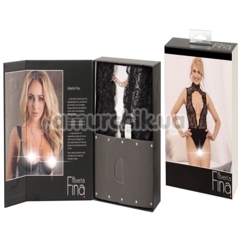 Боді Abierta Fina Body, чорне