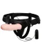 Полый страпон с вибрацией Elastic Harness 022039, телесный - Фото №1
