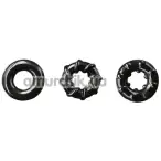 Набор из 3 эрекционных колец Renegade Dyno Rings Super Stretchable Rings, черный - Фото №1