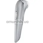 Симулятор орального секса с вибрацией для женщин Satisfyer Luxury High Fashion, серебряный  - Фото №1