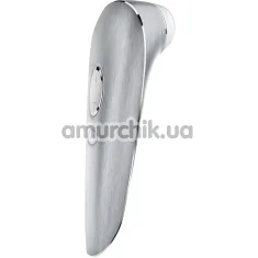 Симулятор орального сексу з вібрацією для жінок Satisfyer Luxury High Fashion, срібний - Фото №1