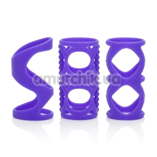 Набір насадок Posh Silicone Lover's Cages, фіолетовий