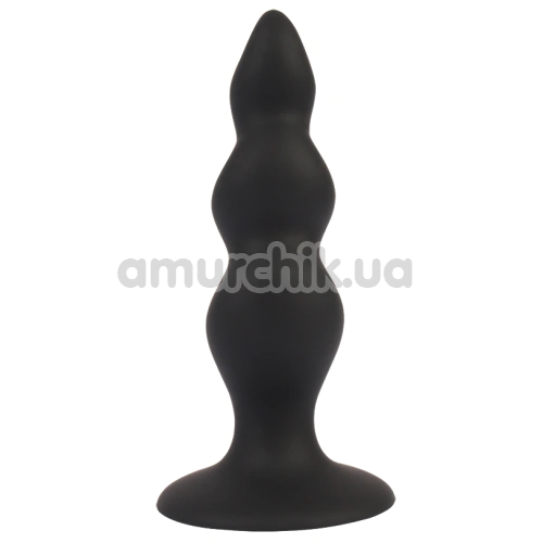 Анальна пробка Black Mont 5.5 Anal Control Stuffer, чорна
