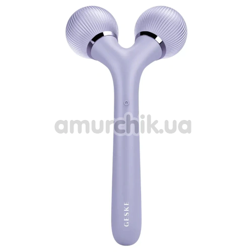 Ультразвуковий масажер Geske Sonic Facial & Body Roller 4 in 1, бузковий - Фото №1