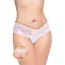 Трусики-стринги G-string Plus Size белые (модель 2420)