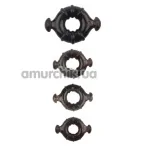 Набор эрекционных колец GK Power Rudder Cock Rings, 4 шт - Фото №1