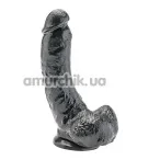 Фалоімітатор Get Real Dildo 8, чорний - Фото №1
