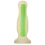 Анальная пробка Radiant Glow In The Dark Soft Silicone Plug Small, салатовая - Фото №1