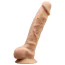 Вібратор Silexd Premium Silicone Dildo With Vibration Model 1 Size 8, тілесний - Фото №1