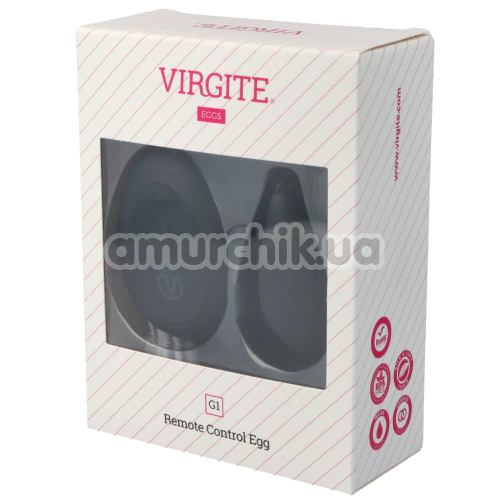 Виброяйцо Virgite Remote Control Egg G1, черное