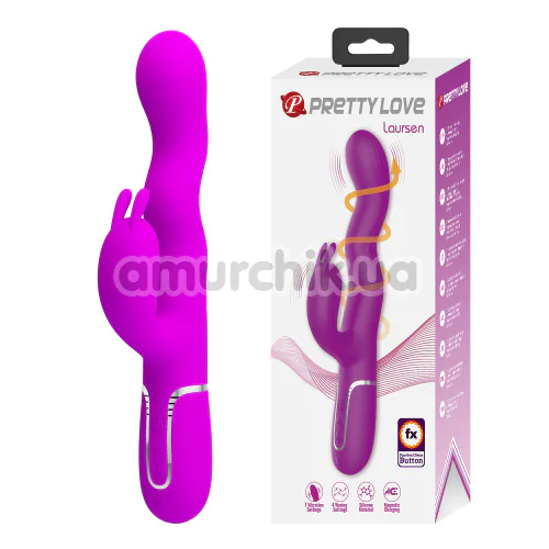 Вібратор Pretty Love Laursen, фіолетовий