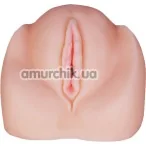 Искусственная вагина с вибрацией Lovetoy Vibrating Cyberskin Pet Pussy DL-70, телесная - Фото №1