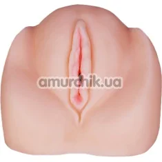 Штучна вагіна з вібрацією Lovetoy Vibrating Cyberskin Pet Pussy DL - 70, тілесна - Фото №1