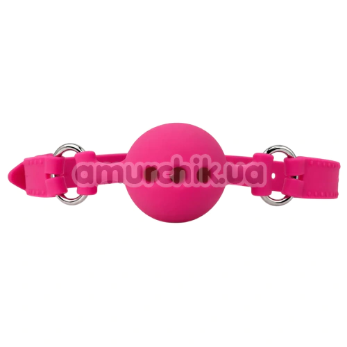 Кляп DS Fetish Silicone Smooth Ball Gag M, рожевий