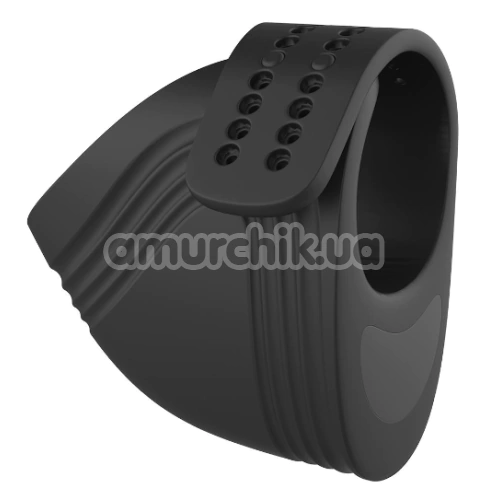 Виброкольцо для члена Ramrod Adjustable Vibrating Cockring, черное