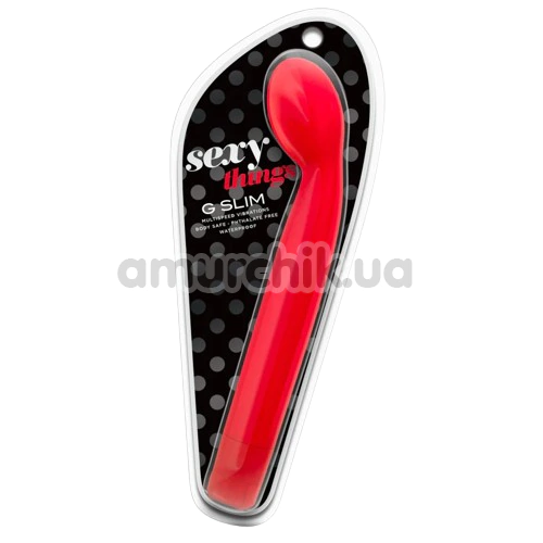 Вібратор для точки G Sexy Things G-Slim, червоний