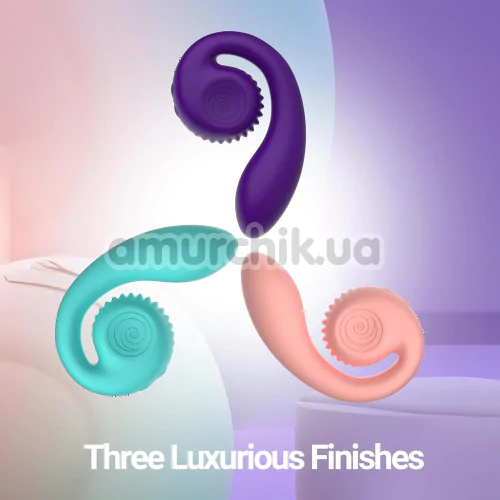 Вибратор для клитора и точки G Snail Vibe Gizi, фиолетовый