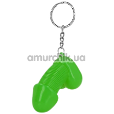 Брелок в виде пениса Shots S-Line Super Steve Keychain, салатовый - Фото №1