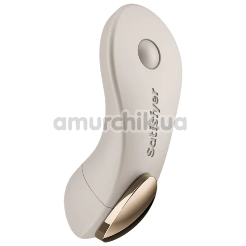 Кліторальний вібратор Satisfyer Little Secret Battery Powered, бежевий - Фото №1
