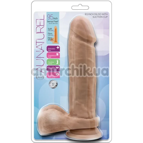 Фалоімітатор Au Naturel 9.5 Inch, світло-коричневий