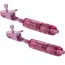 Зажимы для сосков с вибрацией Nipple Play One Touch Micro Vibro Clamps, розовые - Фото №3