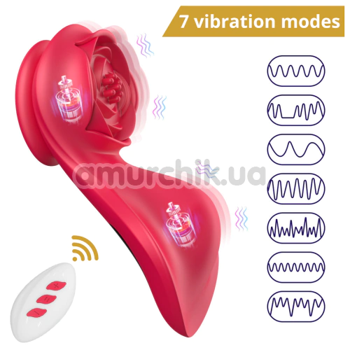 Кліторальний вібратор Sweet Play Panty Vibrator With Remote Control A1, червоний