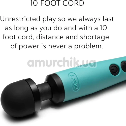 Универсальный вибромассажер Doxy 3 USB-C, бирюзовый