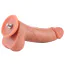 Фалоімітатор-насадка Hismith Dual-Density Dildo With Veins 8.25, тілесний - Фото №7