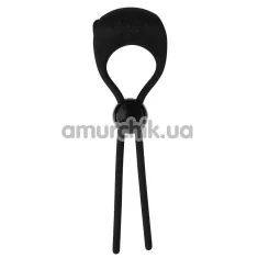 Виброкольцо GK Power O Ring Tie, черное - Фото №1