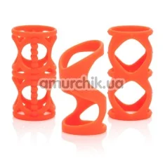 Набор насадок Posh Silicone Lover’s Cages, оранжевый - Фото №1