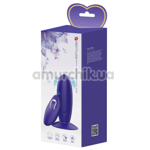 Анальная пробка с вибрацией Pretty Love Remote Control Vibrating Plug Youth, фиолетовая