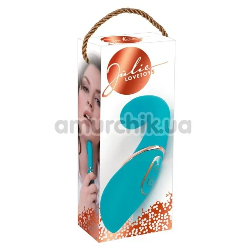 Вибратор для точки G Julie Lovetoys, бирюзовый