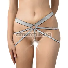 Трусики-стринги Art of Sex Sea, серебряные - Фото №1