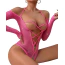 Боді JSY Sexy Lingerie WW7203, рожеве - Фото №4