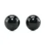 Вагінальні кульки Black Glass Ben-Wa Balls Medium, чорні - Фото №2