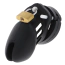Пояс верности для мужчин Hidden Desire Extreme Penis Gear Chastity Cock Cage Short Silicone, черный - Фото №1