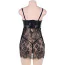 Комплект Star Night Tulle Set With T-Strings, черный: пеньюар + трусики-стринги - Фото №6