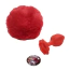 Анальна пробка з прозорим кристалом і червоним хвостиком Alume Silicone Plug With Tail S, червона - Фото №7