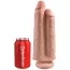 Двойной фаллоимитатор King Cock 9 Two Cocks One Hole, телесный - Фото №7