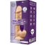 Вібратор Silexd Premium Silicone Dildo Model 1 Size 8.5 LRS, тілесний - Фото №4