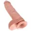 Фалоімітатор King Cock With Balls, 25.4 см, тілесний - Фото №4