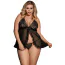 Комплект Star Night Elegante Babydoll, черный: пеньюар + трусики-стринги - Фото №5