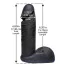 Фаллоимитатор Vac-U-Lock CodeBlack UR3 Dong 6 Inch, черный - Фото №2