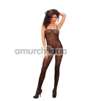 Комбинезон Elegant Moments Spiderweb Bodystocking With Open Crotch, черный - Фото №1