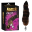 Анальна пробка з коричневим хвостом лисиці Fierce Euphoria Frisky Fox Tail Butt Plug, срібна - Фото №5