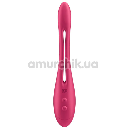 Вібратор Satisfyer Elastic Game, Battery Powered, бордовий - Фото №1