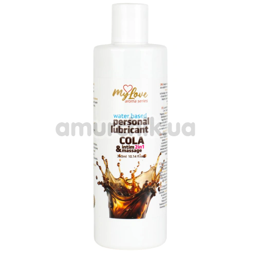 Массажный лубрикант MyLove Aroma Series Personal Lubricant 2in1 Cola - кола, 300 мл - Фото №1