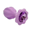 Набор анальных пробок с фиолетовым кристаллом Alume Silicone Plug, фиолетовый - Фото №4